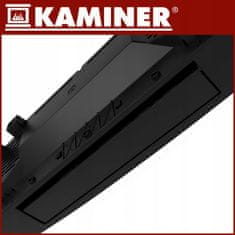 Kaminer 2000W keramična stenska WIFI električna grelna zračna zavesa LCD APP + daljinec črna