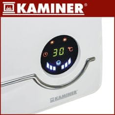 Kaminer 2000W keramična stenska WIFI električna grelna zračna zavesa LCD APP + daljinec bela