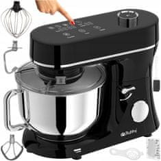 Ruhhy 2300W touch planetarni kuhinjski mešalnik robot LCD 6L z ogrevano posodo črn