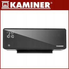 Kaminer 2000W stenska WIFI grelna zračna zavesa LCD APP ZELVION + daljinec črna