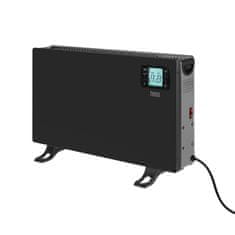 Teesa 2000W električni konvektorski grelec LCD + daljinec črn