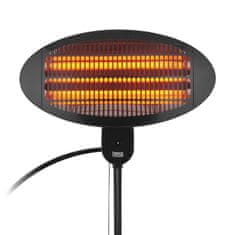 Teesa 2000W Infrardeči električni grelec za teraso s 3 nastavitvami IPX4