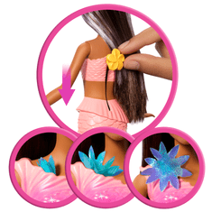 Mattel Barbie Flower Magic morska deklica punčka, temnolaska