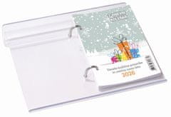 PIGO Koledar namizni tedenski pleksi prozoren 2026