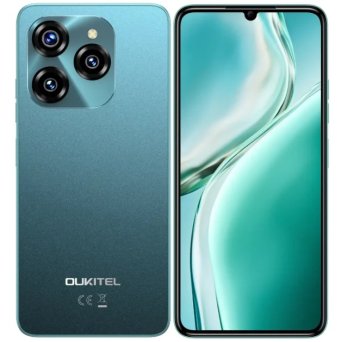 Oukitel C50 Pametni telefon, zmogljiva 5150mAh Baterija, 6.8-palčni zaslon, Android 14, 5G, (24+128GB), Zelen