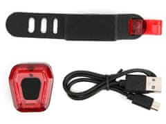 Verkgroup zadnja luč za kolo HY418, 14 LED, USB, 100 lm (14494)