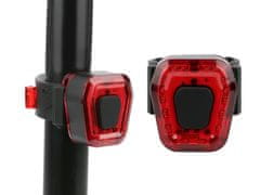 Verkgroup zadnja luč za kolo HY418, 14 LED, USB, 100 lm (14494)