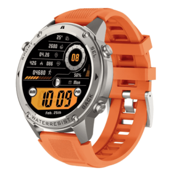 MI SPORT WATCH FORCE AMOLED | GPS Dual L1+L5 | Bluetooth Klici | 5ATM/IP69K | 170+ športov | ORANŽNA pametna ura