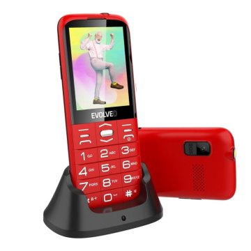 Evolveo Easyphone XO telefon na tipke, rdeč