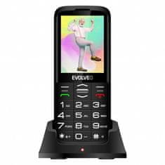 Evolveo Easyphone XO telefon na tipke, črn