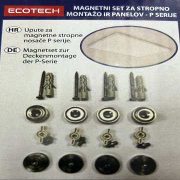 ECOTECH Magnetni set za stropno montažo IR panelovP serije