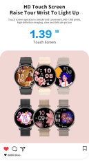 MI SPORT WATCH Elegance – Elegantna pametna ura za ženske z Bluetooth klici in spremljanjem zdravja v ROSE-GOLD pametna ura