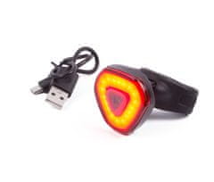 Benson zadnja kolesarska luč z LED diodami, USB, rdeča (13529)