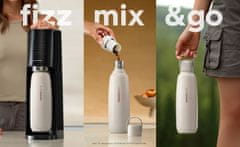 SodaStream Fizz & Go COOL 0,9 L – termo steklenica iz nerjavečega jekla za gazirano vodo, 12ur, bež (1062400490)