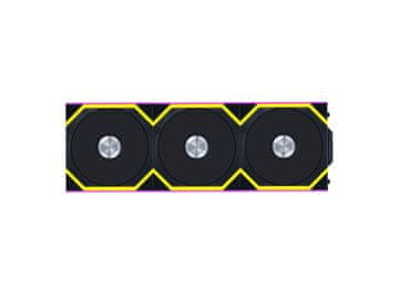 Lian Li UNI FAN SL Wireless ventilator, 120mm, Reverse Blade, PWM, ARGB, 3-kosi, črn + kontroler (12RSL1W3B)