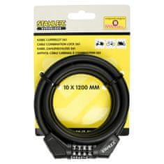 Benson kolesarska ključavnica na kodo, 120 cm (14354)