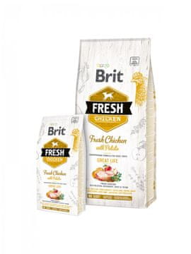 Brit Brit Fresh 12 kg Adult Jabolko, Ajda, Piščanec, Krompir