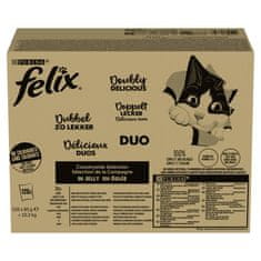 shumee PURINA FELIX FANTASTIC DUO mokra hrana za mačke mešanica 120 x 85 g