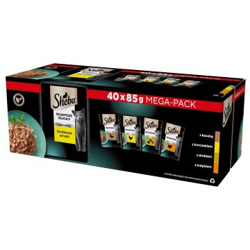 shumee SHEBA vrečka s perutninskim želejem 40 x 85 g