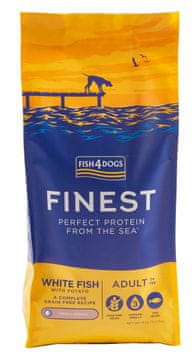 shumee Fish4Dogs Finest Ocean z belimi ribami za odrasle (S) 6 kg