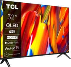 shumee TCL 32V5C QLED 32'' Full HD Android TV Dolby Digital Plus DVB-T2 Črna