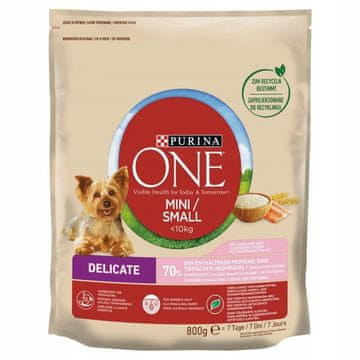 shumee Purina One Mini DeliCate z lososom in rižem 800 g