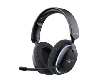 Hav Havit Fuxi-H7 gaming slušalke, črne, Bluetooth 5.2