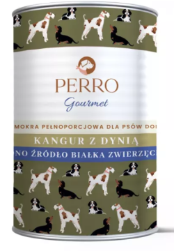 shumee PERRO Gourmet mokra hrana za pse z okusom kengurujske buče 800 g