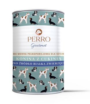 shumee PERRO Gorumet Konjsko meso z bučkami za mladičke 400 g