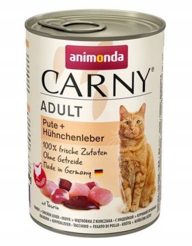 shumee ANIMONDA Carny Adult puranja piščančja jetra mačja hrana v pločevinki 400 g