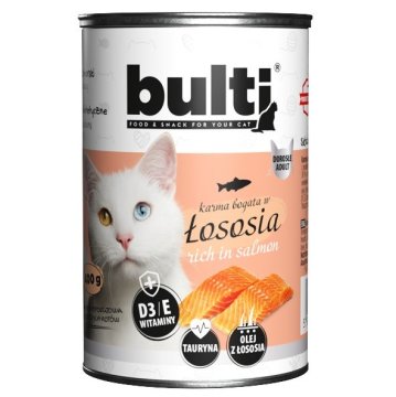 shumee Mokra hrana za mačke BULTI luncheon meat bogata z lososom 400 g