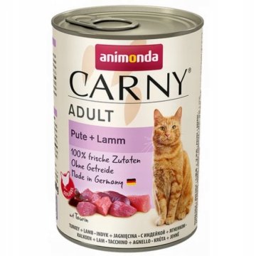 shumee ANIMONDA Carny Adult puran jagnjetina mokra hrana za mačke v pločevinki 400 g