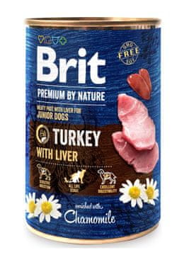 Brit BRIT Premium by nature Junior Turkey with Liver - mokra hrana za mladiče, 400g