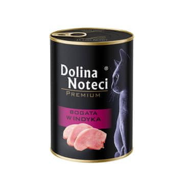 shumee Dolina Noteci Premium mokra hrana za mačke, bogata s puranom, 400 g