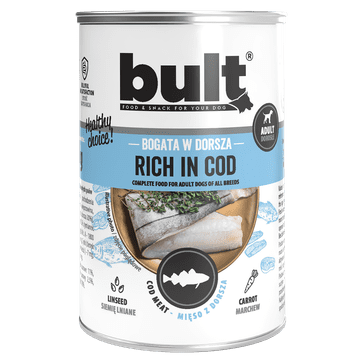 shumee BULT MOKRA HRANA ZA PSE V PLOČEVINKI, BOGATA Z TRSKOVO 400 G