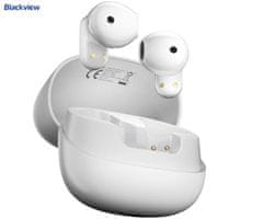 Blackview AIRBUDS 20 brezžične slušalke, BT 5.4, IPX7, USB-C, bele