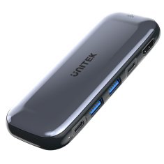 shumee UNITEK HUB USB-C SHRANJEVANJE M.2, HDMI, USB-C PD 100W