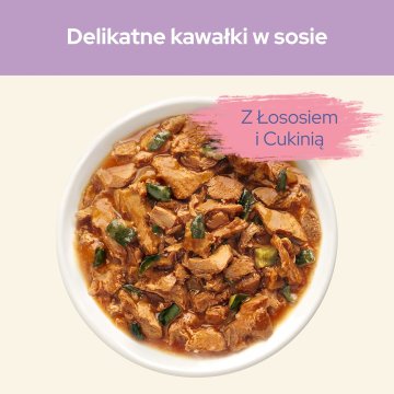 shumee Mokra hrana za mačke CAT CHOW SENSITIVE GiG Losos in bučke v omaki 85 g