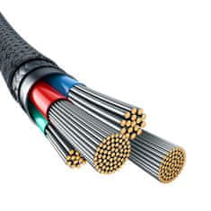 shumee Baseus neprelomljiv USB-IP kabel 2,4 A 1 m (bel)