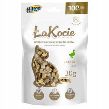 Hilton HILTON Poslastica za mačke Freeze dried duck - 30g