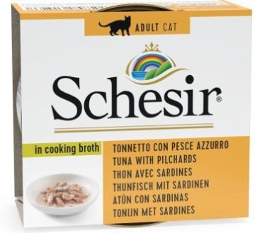 shumee Mokra hrana za mačke SCHESIR Adult Tuna z inčuni v juhi 70 g