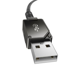 shumee Baseus neprelomljiv USB-IP kabel 2,4 A 1 m (črn)