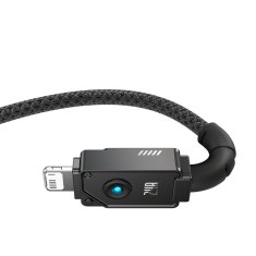 shumee Baseus neprelomljiv USB-IP kabel 2,4 A 1 m (črn)
