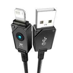 shumee Baseus neprelomljiv USB-IP kabel 2,4 A 1 m (črn)