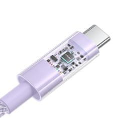 shumee Kabel Baseus Gem tipa C-tip C 100W 2m (vijoličen)