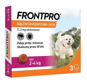 shumee Tablete FrontPro za pse 2-4 kg 3 x 11 mg