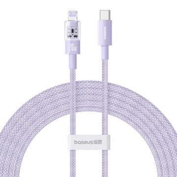 shumee Baseus Gem USB C-IP kabel 20W 2m (vijoličen)