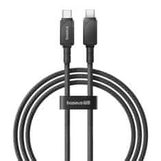 shumee Baseus neprebojni kabel tipa C-tip C 100 W 1 m črne barve