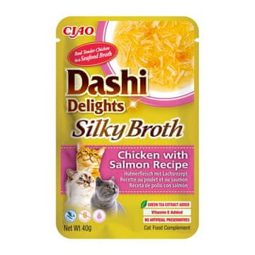 Inaba IBN vlažna hrana za mačke Dashi Delights - piščanec z lososom, 40g
