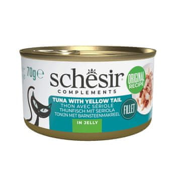 Schesir SCHESIR Complements Tuna z rumeno rep in žele - mokra hrana za mačke, 70 g